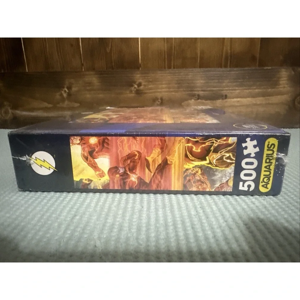 NEW SEALED DC‎ Comics The Flash Superhero AQUA 500 Piece Jigsaw Puzzle UNIQUE!